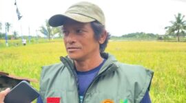 Petani Nunukan, Kalimantan Utara, Konding mengeluhkan mahalnya harga solar yang berdampak pada biaya produksi dan sulitnya izin membeli solar bersubsidi, Rabu (29/10/2025). (Foto : TribunKaltara.com/Febrianus Felis)